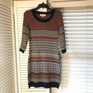 Pink Rose Sweater Dress